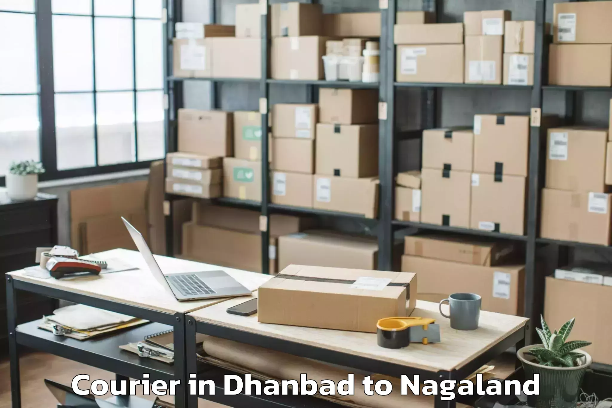 Leading Dhanbad to Wakching Courier Provider